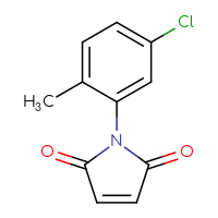 Chemical structure of 1-(5-chloro-2-methylphenyl)-2,5-dihydro-1H-pyrrole-2,5-dione - CSSB00000239168
