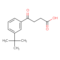 Chemical structure of 4-(3-tert-butylphenyl)-4-oxobutanoic acid - CSSB00020670417