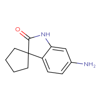 Chemical structure of 6'-amino-1',2'-dihydrospiro[cyclopentane-1,3'-indol]-2'-one - CSSB00010499454