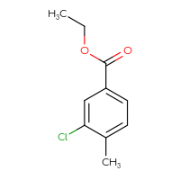 Chemical structure of ethyl 3-chloro-4-methylbenzoate - CSSB00011823932