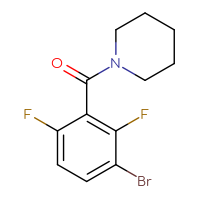 Chemical structure of 1-(3-bromo-2,6-difluorobenzoyl)piperidine - CSSB01999586177