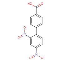 Chemical structure of 2',4'-dinitro-[1,1'-biphenyl]-4-carboxylic acid - CSSB00121574371