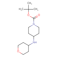 Chemical structure of tert-butyl 4-[(oxan-4-yl)amino]piperidine-1-carboxylate - CSSB00000744132