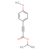 Chemical structure of propan-2-yl 3-(4-methoxyphenyl)prop-2-ynoate - CSSB07029916961