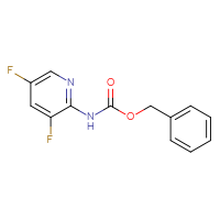 Chemical structure of benzyl N-(3,5-difluoropyridin-2-yl)carbamate - CSSB00010253633