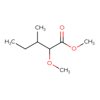 Chemical structure of methyl 2-methoxy-3-methylpentanoate - CSSB00019172458