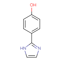 Chemical structure of 4-(1H-imidazol-2-yl)phenol - CSSB00000748570