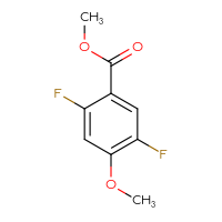 Chemical structure of methyl 2,5-difluoro-4-methoxybenzoate - CSSB00010151043