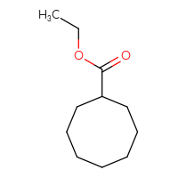 Chemical structure of ethyl cyclooctanecarboxylate - CSSB00012002886