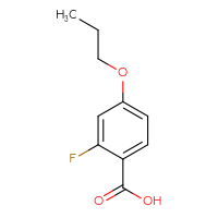 Chemical structure of 2-fluoro-4-propoxybenzoic acid - CSSB00011216075