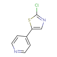 Chemical structure of 4-(2-chloro-1,3-thiazol-5-yl)pyridine - CSSB00009881098