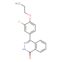 Chemical structure of 4-(3-fluoro-4-propoxyphenyl)-1,2-dihydrophthalazin-1-one - CSSB06586421904