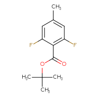 Chemical structure of tert-butyl 2,6-difluoro-4-methylbenzoate - CSSB06581878181
