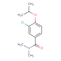 Chemical structure of 3-chloro-N,N-dimethyl-4-(propan-2-yloxy)benzamide - CSSB00031437076