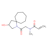 Chemical structure of N-(2-{3-hydroxy-1-azaspiro[4.6]undecan-1-yl}-2-oxoethyl)-N-methylprop-2-enamide - CSSS01942760527