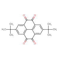 Chemical structure of 2,7-di-tert-butyl-4,5,9,10-tetrahydropyrene-4,5,9,10-tetrone - CSSB00160996873