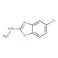Chemical structure of 5-chloro-N-methyl-1,3-benzothiazol-2-amine - CSSB00000720351