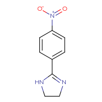 Chemical structure of 2-(4-nitrophenyl)-4,5-dihydro-1H-imidazole - CSSB00012001792