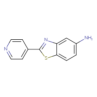 Chemical structure of 2-(pyridin-4-yl)-1,3-benzothiazol-5-amine - CSSB00053666090