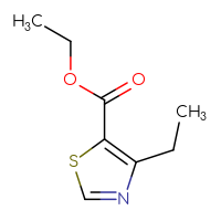 Chemical structure of ethyl 4-ethyl-1,3-thiazole-5-carboxylate - CSSB00013006738