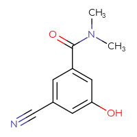 Chemical structure of 3-cyano-5-hydroxy-N,N-dimethylbenzamide - CSSB00009863872
