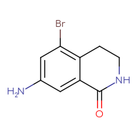 Chemical structure of 7-amino-5-bromo-1,2,3,4-tetrahydroisoquinolin-1-one - CSSB06373279309