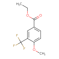 Chemical structure of ethyl 4-methoxy-3-(trifluoromethyl)benzoate - CSSB00020672666