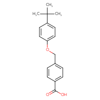 Chemical structure of 4-[(4-tert-butylphenoxy)methyl]benzoic acid - CSSB00000679853