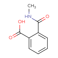 Chemical structure of 2-(methylcarbamoyl)benzoic acid - CSSB00011204601