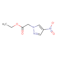 Chemical structure of ethyl 2-(4-nitro-1H-pyrazol-1-yl)acetate - CSSB00011228346
