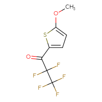 Chemical structure of 2,2,3,3,3-pentafluoro-1-(5-methoxythiophen-2-yl)propan-1-one - CSSB00015065777