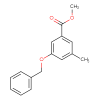 Chemical structure of methyl 3-(benzyloxy)-5-methylbenzoate - CSSB14924921390