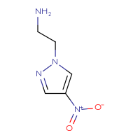 Chemical structure of 2-(4-nitro-1H-pyrazol-1-yl)ethan-1-amine - CSSB00000691800
