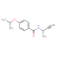 Chemical structure of N-(but-3-yn-2-yl)-4-(propan-2-yloxy)benzamide - CSSB00055715344