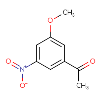 Chemical structure of 1-(3-methoxy-5-nitrophenyl)ethan-1-one - CSSB00010368176