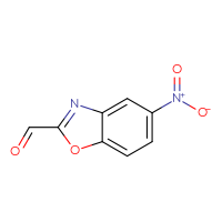 Chemical structure of 5-nitro-1,3-benzoxazole-2-carbaldehyde - CSSB00015203870