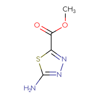 Chemical structure of methyl 5-amino-1,3,4-thiadiazole-2-carboxylate - CSSB00009827064