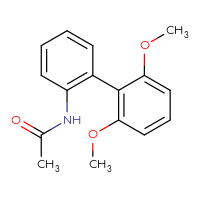 Chemical structure of N-{2',6'-dimethoxy-[1,1'-biphenyl]-2-yl}acetamide - CSSB06582911753
