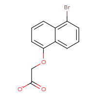 Chemical structure of 2-[(5-bromonaphthalen-1-yl)oxy]acetate - CSSB20965824118