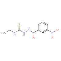 Chemical structure of N-[(ethylcarbamothioyl)amino]-3-nitrobenzamide - CSSB00020600220