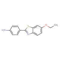 Chemical structure of 4-(6-ethoxy-1,3-benzothiazol-2-yl)aniline - CSSB00000682328