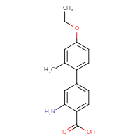 Chemical structure of 3-amino-4'-ethoxy-2'-methyl-[1,1'-biphenyl]-4-carboxylic acid - CSSB21531601614