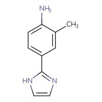 Chemical structure of 4-(1H-imidazol-2-yl)-2-methylaniline - CSSB00011471293