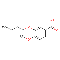 Chemical structure of 3-butoxy-4-methoxybenzoic acid - CSSB00011218021