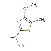 Chemical structure of 4-methoxy-5-methyl-1,3-thiazole-2-carboxamide - CSSB00042515269