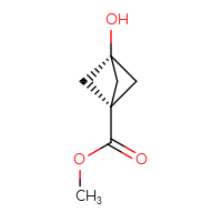 Chemical structure of methyl 3-hydroxybicyclo[1.1.1]pentane-1-carboxylate - CSSB20504683564