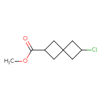 Chemical structure of methyl 6-chlorospiro[3.3]heptane-2-carboxylate - CSSB00134615921