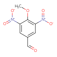 Chemical structure of 4-methoxy-3,5-dinitrobenzaldehyde - CSSB00010191344