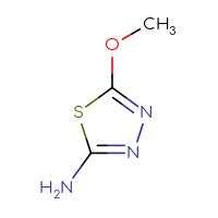 Chemical structure of 5-methoxy-1,3,4-thiadiazol-2-amine - CSSB00000123636