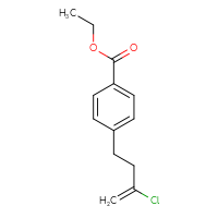 Chemical structure of ethyl 4-(3-chlorobut-3-en-1-yl)benzoate - CSSB00009999803